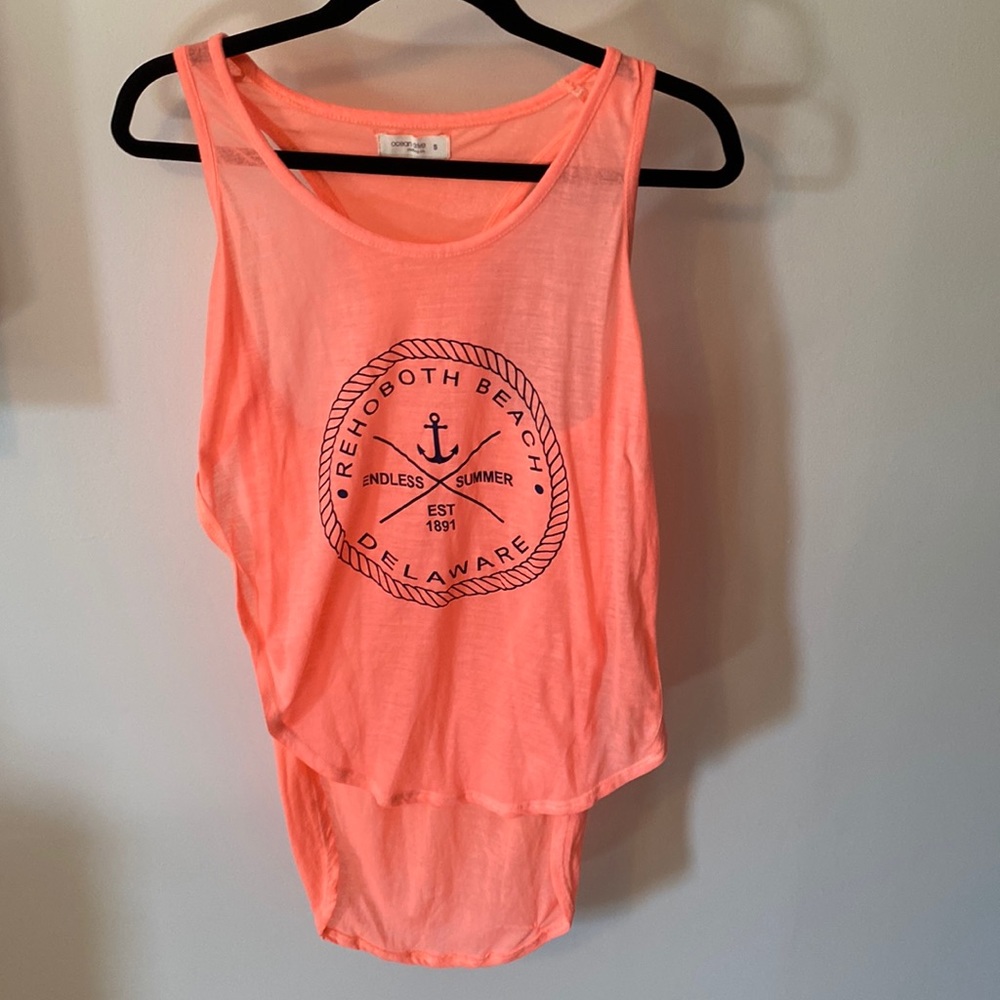 Coral tank top